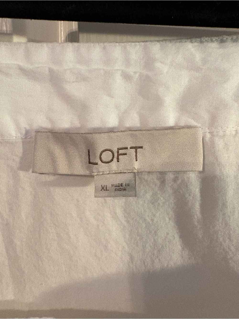 LOFT White Embroidered Square-Neck Peasant Blouse - Picture 6 of 6